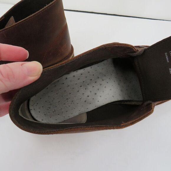 Clarks Mens Size 10M Bushacre Chukka Chestnut Brown Leather Classic Boots - Picture 13 of 15